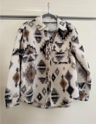 Stitch And Pine Sherpa Aztec Jacket Multiple - Image 2