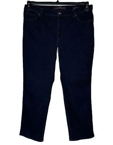 Gloria Vanderbilt Petite SZ 16P Amanda Jeans Zip-Fly Stretch Pockets Dark Wash