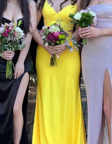 Prom Dress Yellow