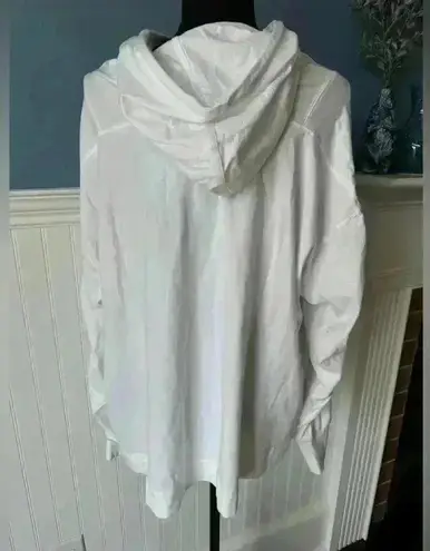 Free People NWOT  Oversized Hot Shot Hoodie ~ White ~ S