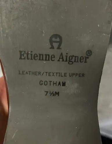 Etienne Aigner Vintage 1970 Burgundy Leather And Cream Loafers