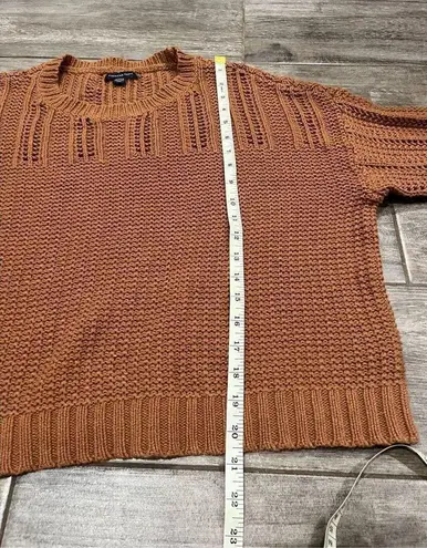 American Eagle  Cropped Cable Knit Brown Sweater Size XL