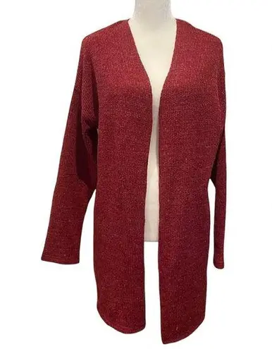 Heart & Hips brick reddish cardigan, size L