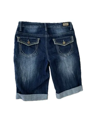 Earl Jean EUC Mid Rise Cuffed Bermuda Jean Shorts