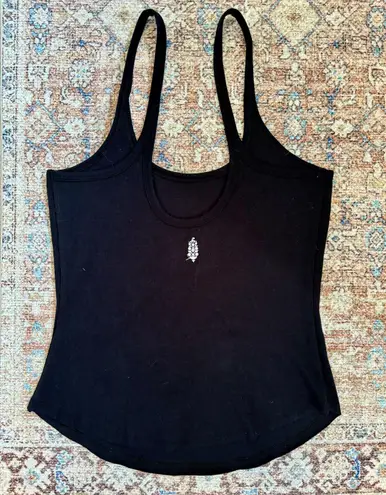 Free People Movement NWOT black active yoga spaghetti strap tank top