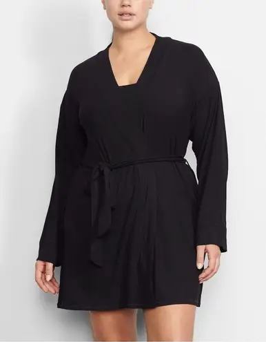 SKIMS Soft Lounge Robe In Onyx
