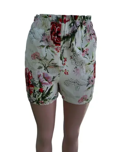 Dex Floral Paper Bag Waist Shorts Small