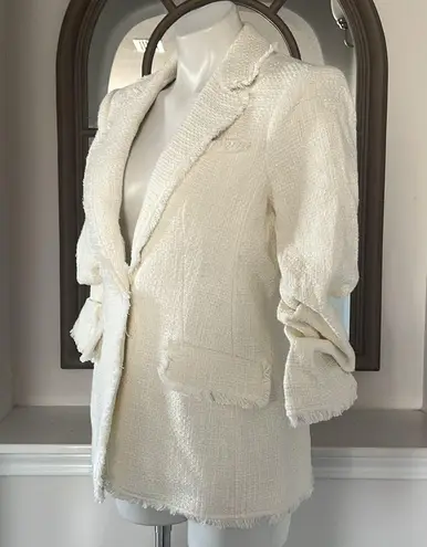 Cinq à Sept Khloe Bouclé Blazer in Gardenia, Size 4 New w/Tag Online for $395