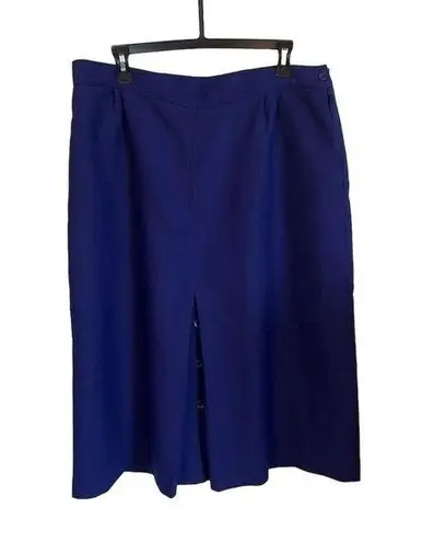 Natural Dimensions Women's Vintage Blue Midi Skirt Size 34 Casual