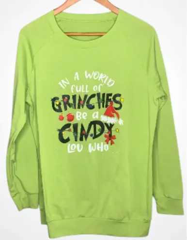 Lime Green Graphic Sweatshirt