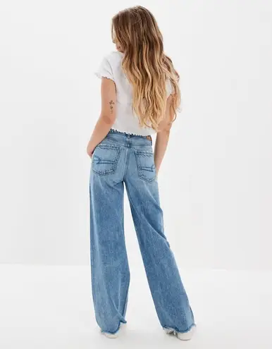 American Eagle Dreamy Drape Super Hi-Rise Baggy Wide Leg Jean