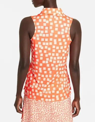 Nike  Dri-FIT Women's Sleeveless Printed Golf Polo Size S