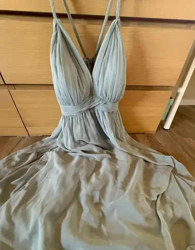 Azazie Dress Bridesmaid Grey