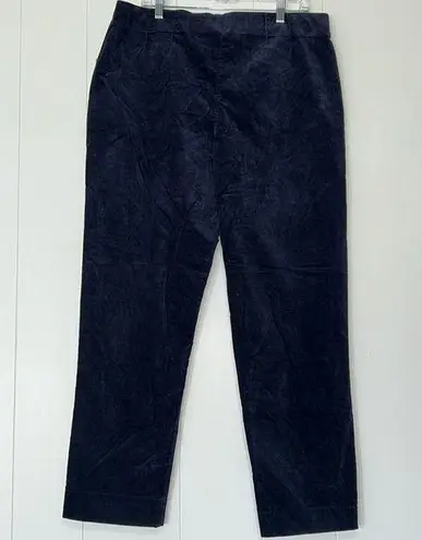 Laura Scott  Missy Uncut Corduroy Pants Navy Blazer Y12 NWT Vintage