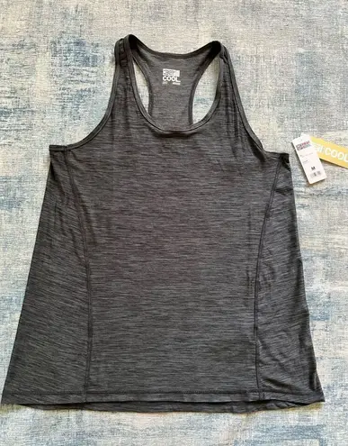 32 Degrees Heat NWT! 32 Degrees Cool Black Gray Space Dye Racerback Tank Top Medium Runs Big