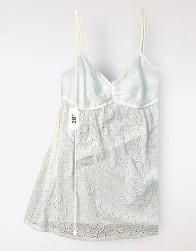 American Vintage  White Eyelet Lace Sweetheart Neck Tank Top Size S