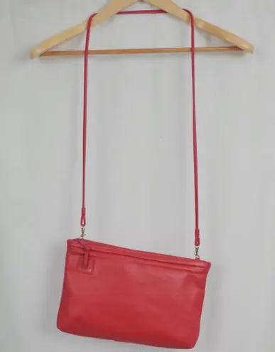 Amanda Smith Vintage Red Leather Crossbody-Shoulder Purse