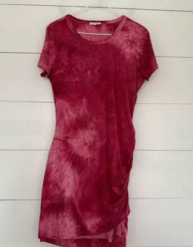 Le Miel Women’s Large Tie Dye Stretch Dress Short Sleeve