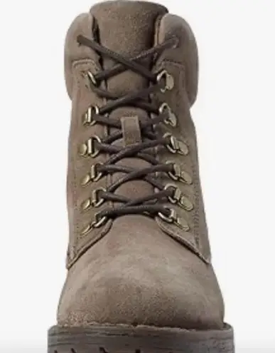 Born Codi Leather Lace Up Biker Moto Combat Boots New Women's size 6M New Brown