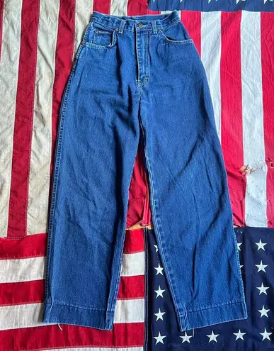Vintage Normandee Rose 80s Western High Rise Demin Pants Size 24