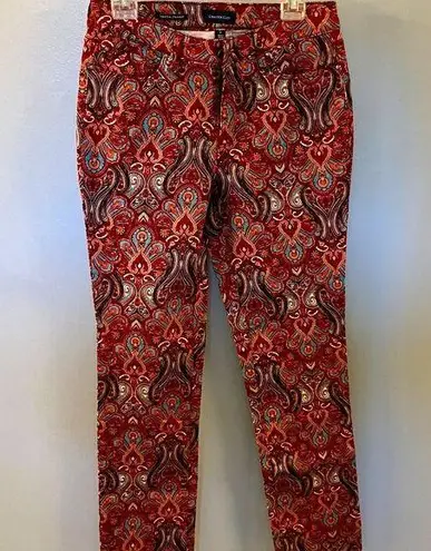 Charter Club NWOT  Women's Paisley Classic Fit Stretch Pants Size 6