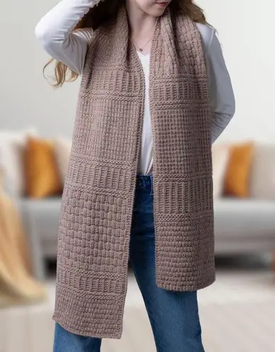 Vintage Olive green large Mix pattern textured hand