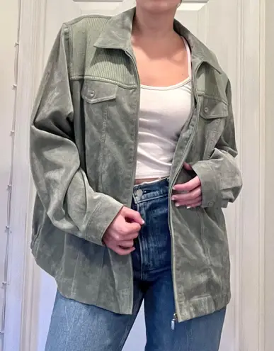 Alfred Dunner Petite Green Alfred Dunner Corduroy Jacket