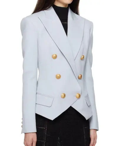 Balmain NWT Blue Double-Breasted Blazer in Light Blue