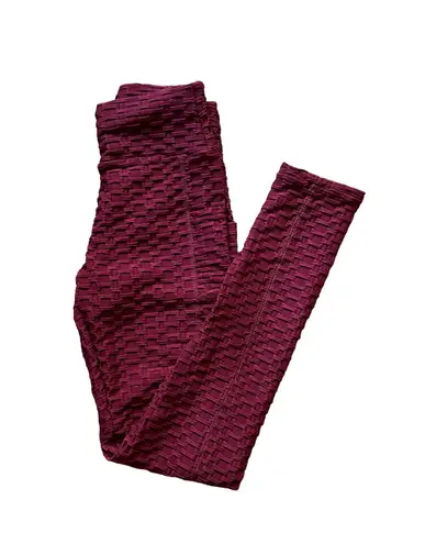 NWT Size S/M Honeycomb Leggings Red