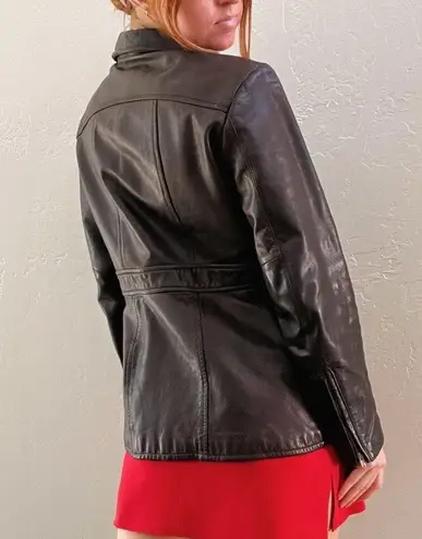 Banana Republic Vintage 1990's  100% Leather Zip Up Jacket