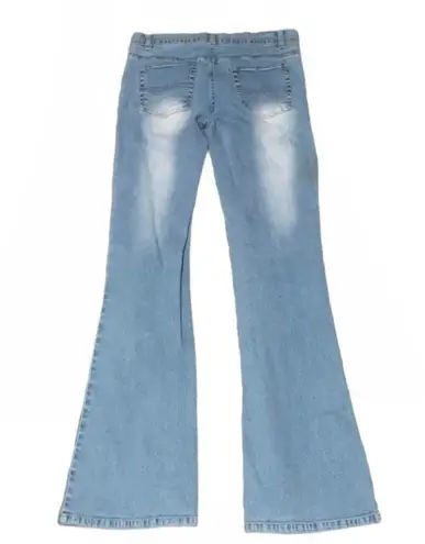 Hydraulic Y2K Vintage Acid Wash Whisker Bootcut & Flare Jeans Size 3/4