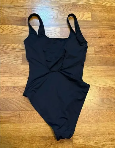 Everlane  Renew Women’s Small Black Square Neck One Piece Bathing suit Swim Suit