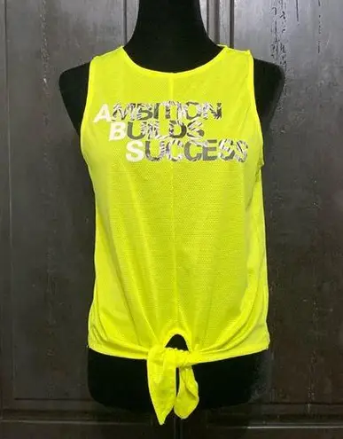 Energie Yellow bottom tie-up workout Tank top- size Small