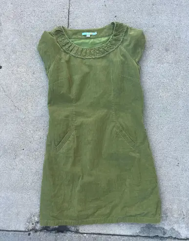 Boden USA boden green corduroy dress