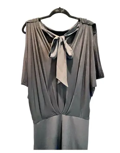 Badgley Mischka Badgley Mischka 17905 Women's Black Drapey Blouson Cocktail Dress Size 4 $330