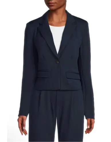 2 PC Adrienne Landau Onyx Women's Crop Blazer AND Onyx Pencil Slacks NWT Blue