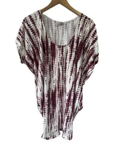 Pretty Young Thing Dolman Sleeve Hip Hug Bodycon Hawaiian Tie Dye Mini Dress L Size L