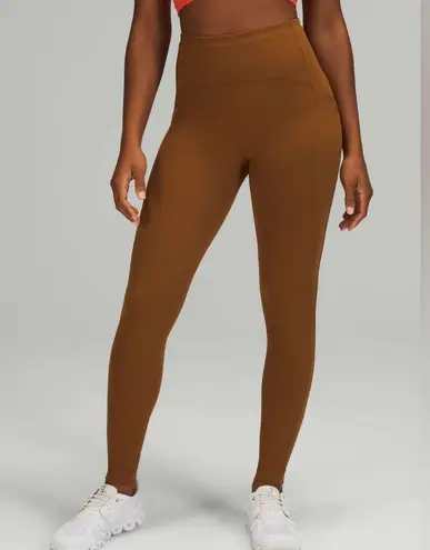 Lululemon  Swift Speed High Rise Tight 28" Copper Brown Leggings Women's Size 6