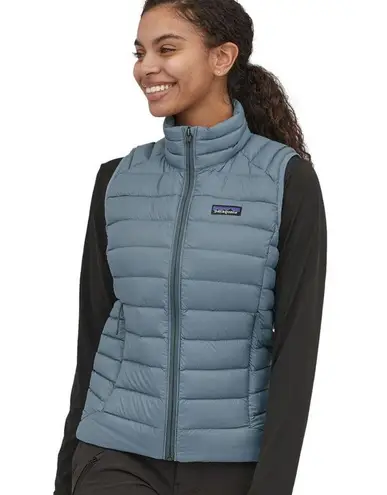 Patagonia EUC $229  Women's Down Sweater Vest in Light Plume Grey