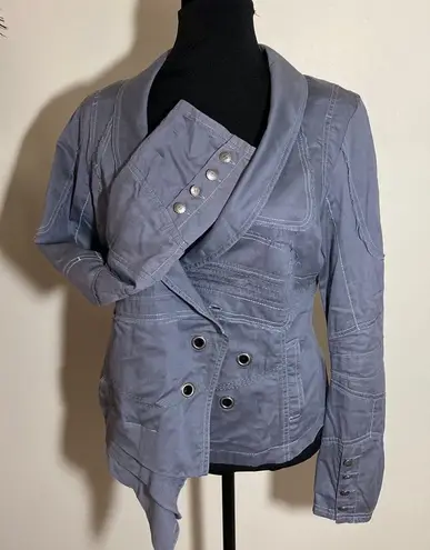 R 868 European Moto utility jacket blazer gray L/XL grunge boho punk like new