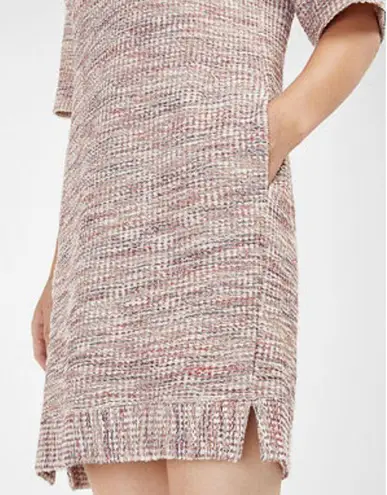 Massimo Dutti Knit Woven Mini Dress