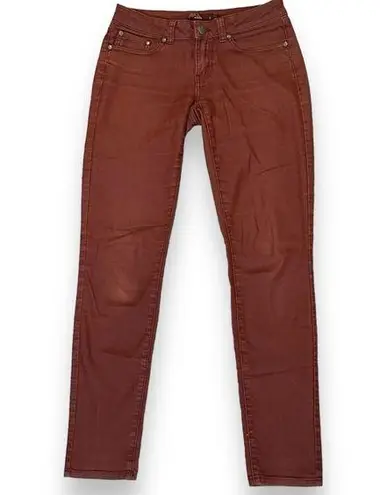 prAna Womens Red Rust Maroon Kara Jeans Denim Size 2