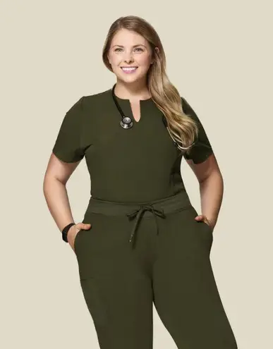 Mandala scrub top Green Size M