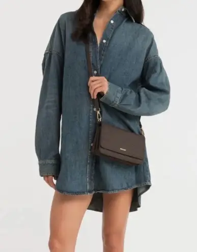 Matt and Nat Vegan Leather Crossbody Bag Gray