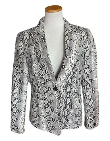 Womens Michael Michael Kors Snakeskin Print Chicken Dress Blazer Jacket