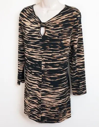 Lysse š keyhole animal print tunic top