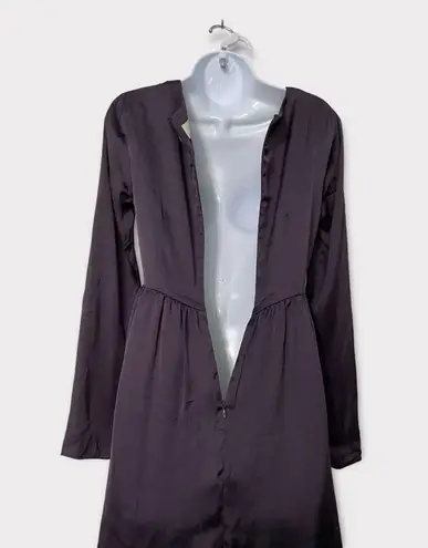 Altuzarra Purple Plum Orchid Satin Midi dress Size 2