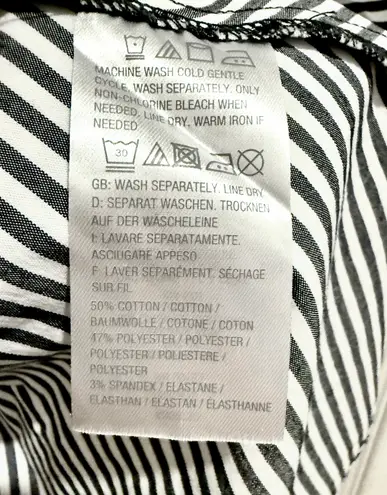 Joan Rivers Seersucker Button Front Striped Shirt