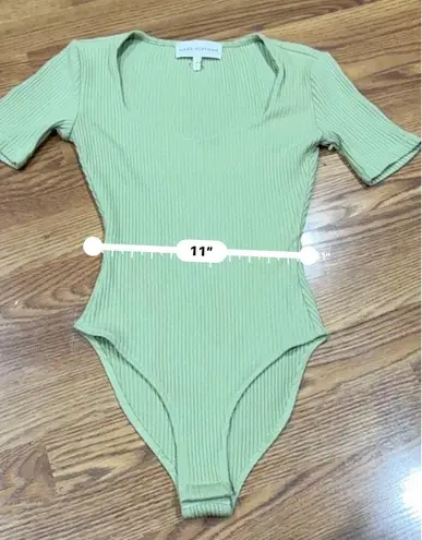 Mara Hoffman pistachio green Marlowe Body suit size xxs