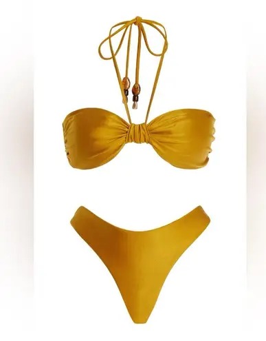 Zimmermann Wylie Halter Bikini orange. Size 0 US 4, $260